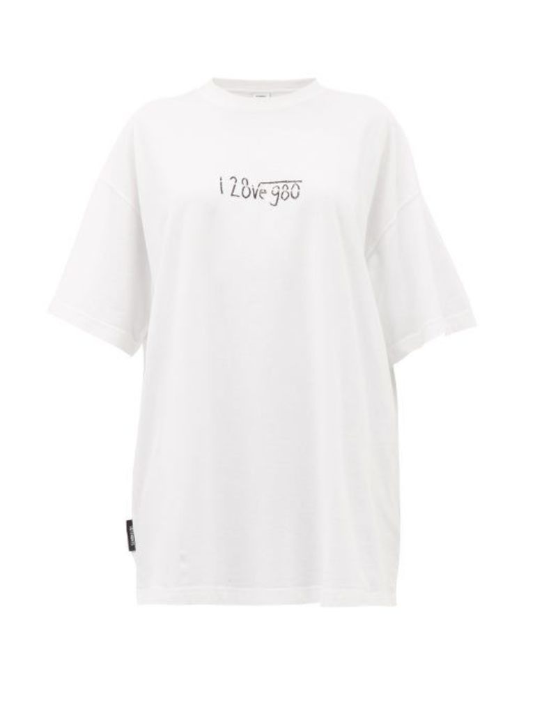 Vetements - Love Formula Cotton T-shirt - Womens - White