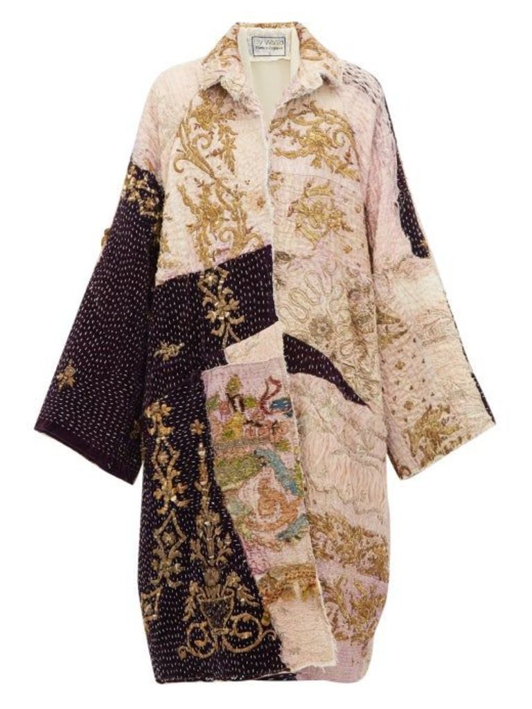 By Walid - Liza 19th Century Ecclesiastical Silk Coat - Womens - Ivory Multi