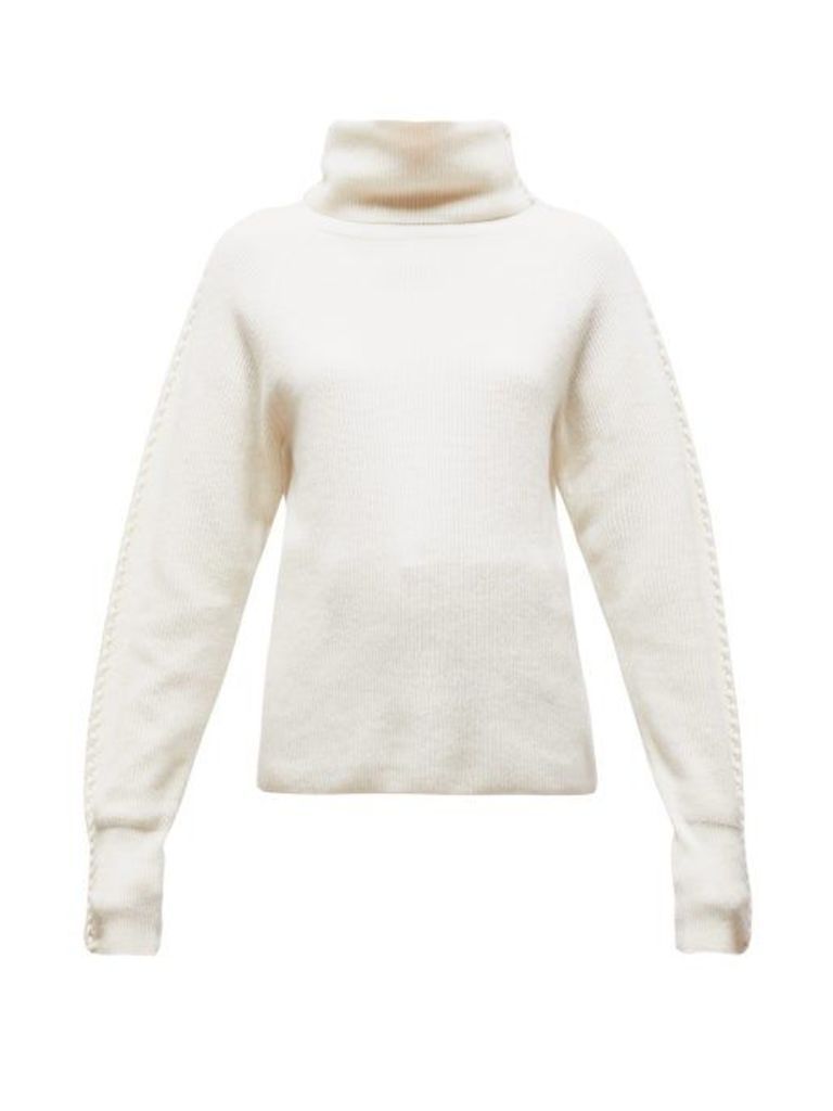 Altuzarra - Shakti Braided High-neck Cashmere Sweater - Womens - Ivory