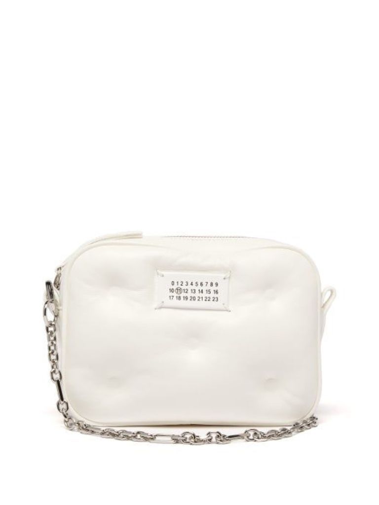 Maison Margiela - Glam Slam Small Quilted Leather Cross Body Bag - Womens - White