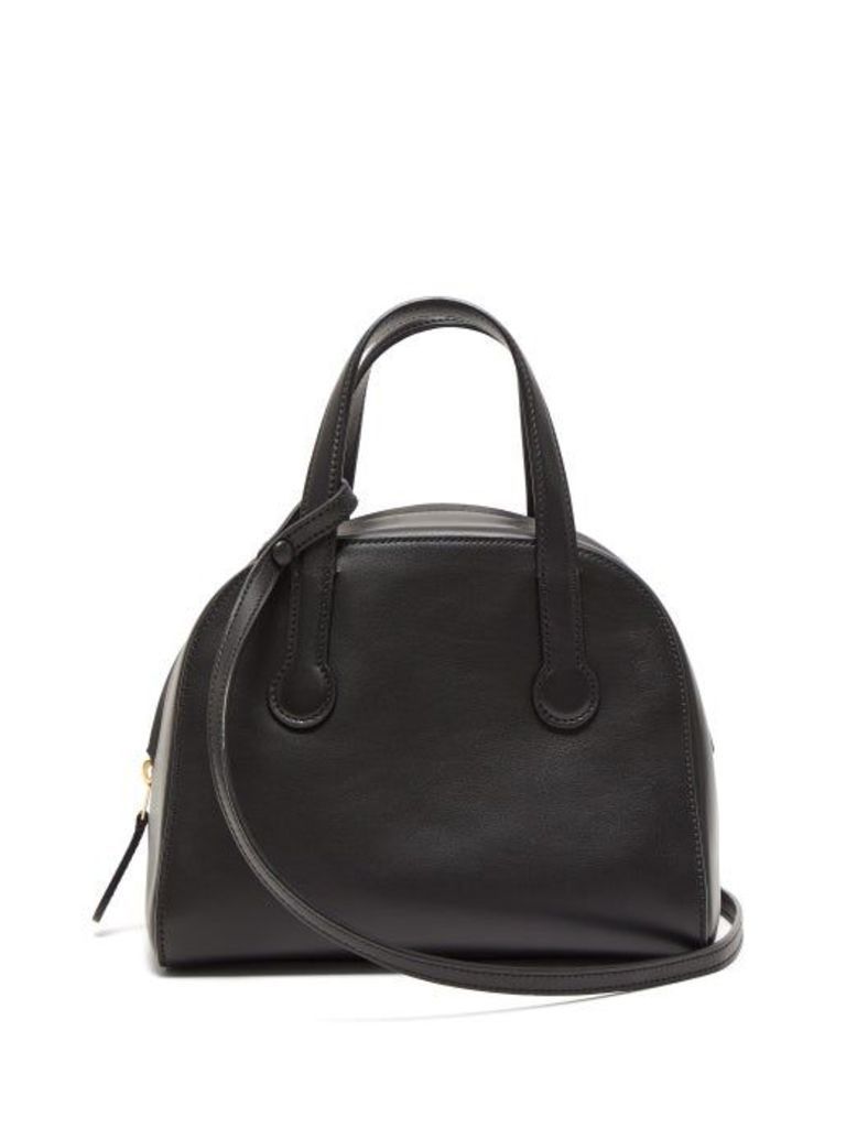 The Row - Sporty Leather Bowling Bag - Womens - Black