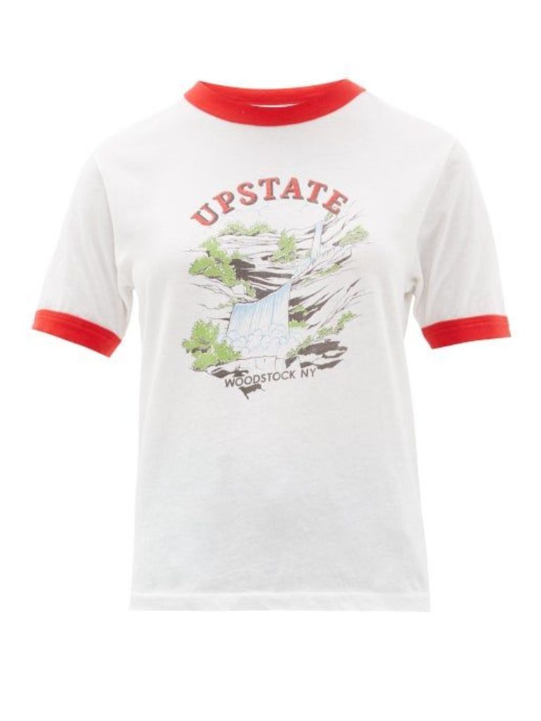 Solid & Striped - X Re/done The Upstate Cotton T Shirt - Womens - White