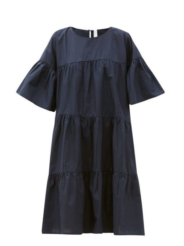 Merlette - St. Germain Tiered Cotton Dress - Womens - Navy