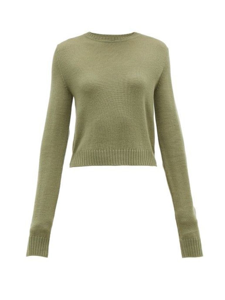 Jil Sander - Ribbed-knit Wool Sweater - Womens - Khaki