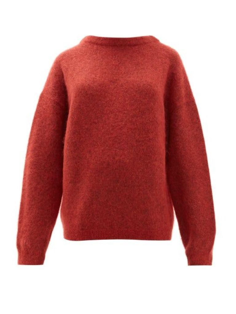 Acne Studios - Dramatic Moh Oversized Sweater - Womens - Red