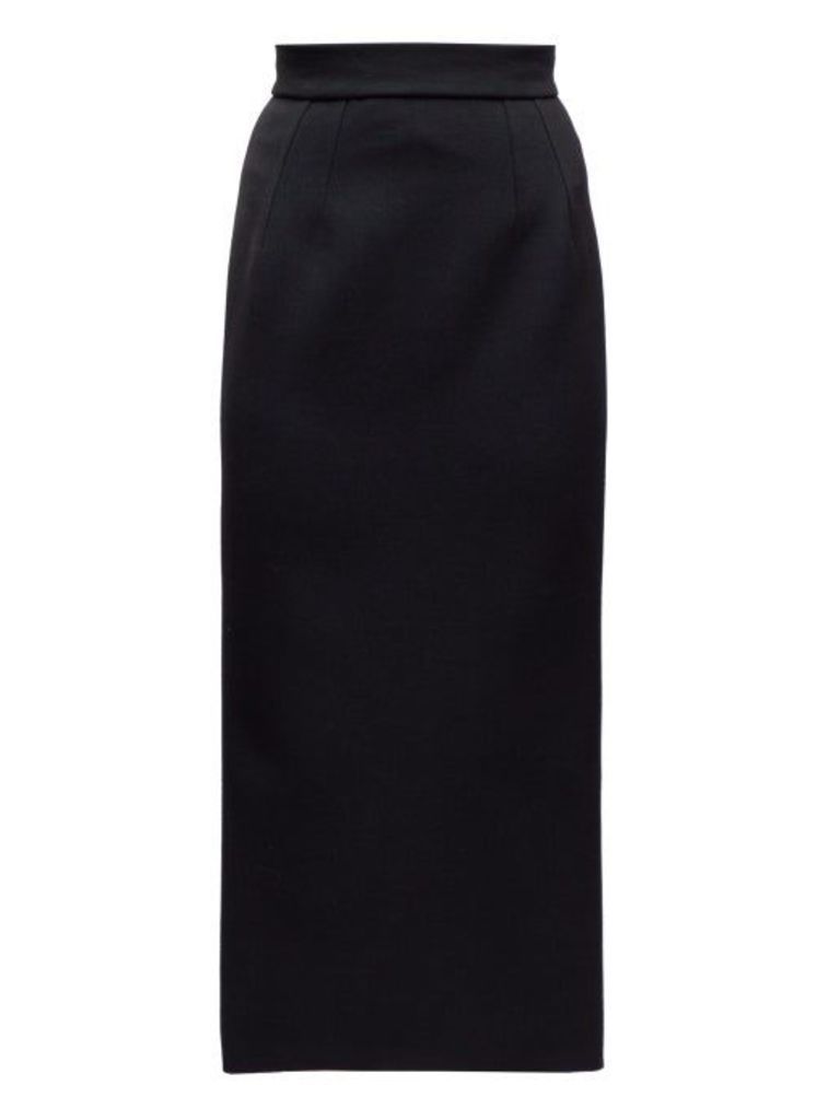 Dolce & Gabbana - Crepe Pencil Skirt - Womens - Black