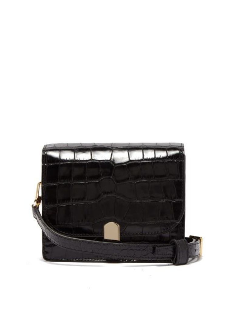Hillier Bartley - Mini Crocodile-effect Leather Shoulder Bag - Womens - Black