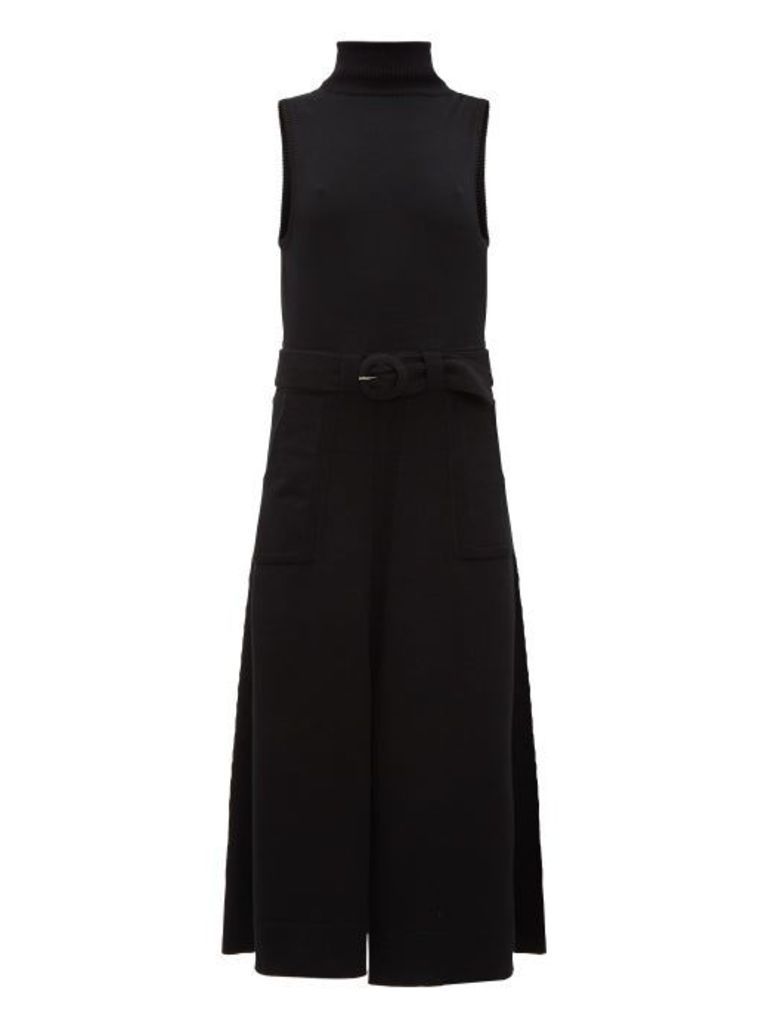Mara Hoffman - Elle Roll-neck Cotton-knit Dress - Womens - Black