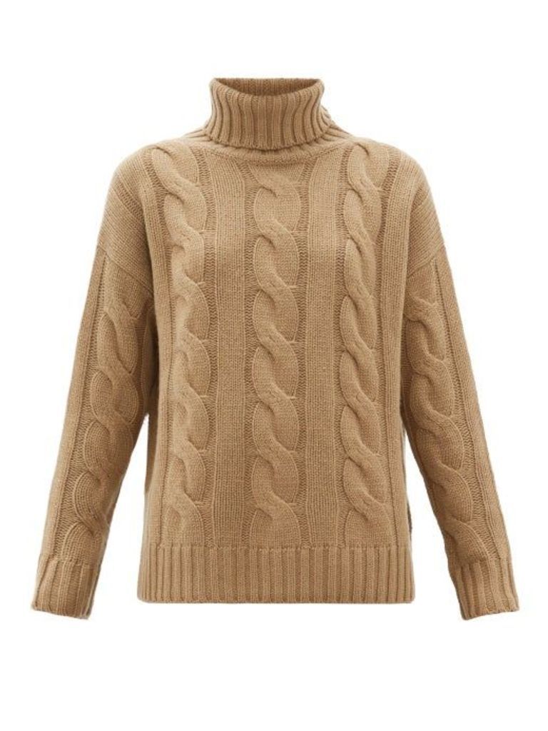 Nili Lotan - Brynne Cable-knit Cashmere Sweater - Womens - Beige