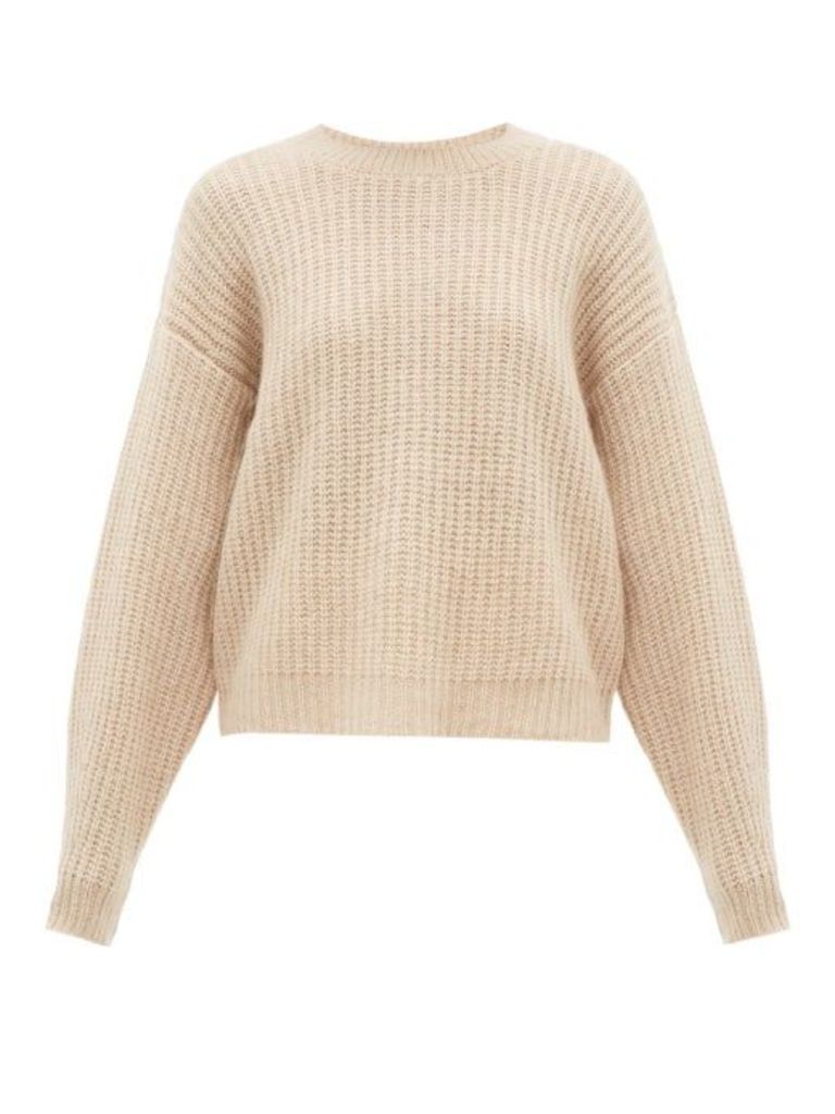 Ryan Roche - Dropped-shoulder Cashmere-blend Sweater - Womens - Beige
