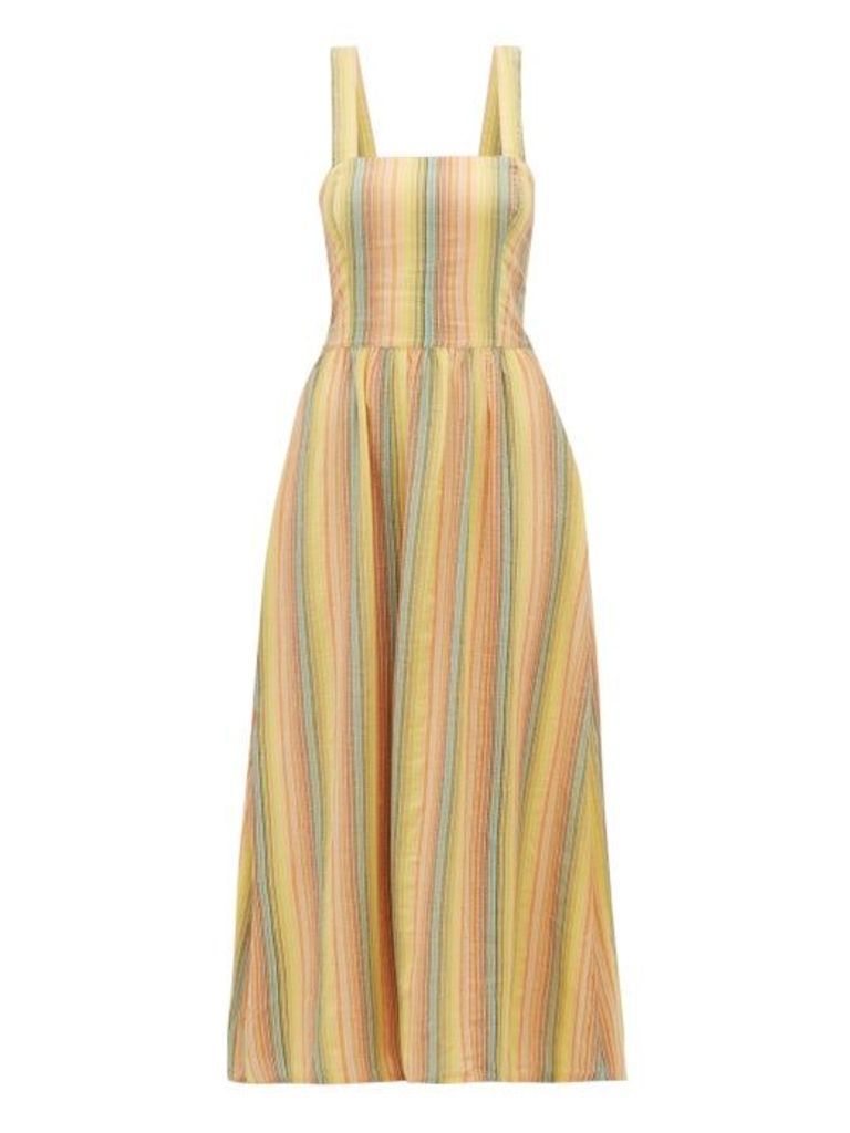 Ace & Jig - Willa Striped Crossover-back Cotton Dress - Womens - Multi