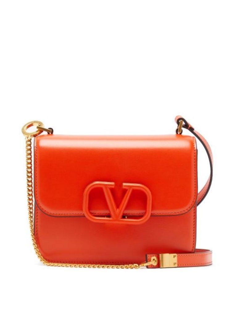 Valentino - V-sling Small Leather Shoulder Bag - Womens - Orange