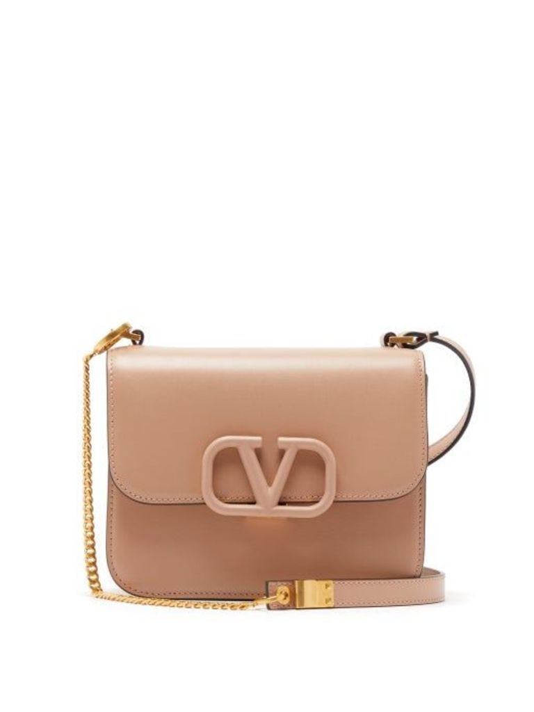 Valentino - V Sling Small Leather Shoulder Bag - Womens - Beige