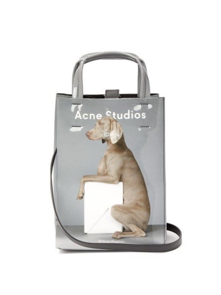 Acne Studios - X William Wegman Baker Small Dog-print Tote Bag - Womens - Grey Multi
