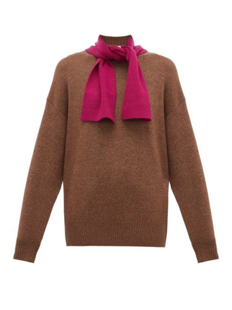 See By Chloé - Tie-neck Wool Sweater - Womens - Beige