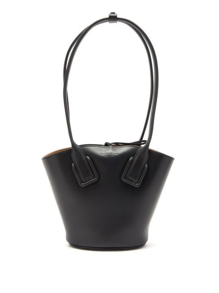 Bottega Veneta - Basket Small Leather Tote Bag - Womens - Black