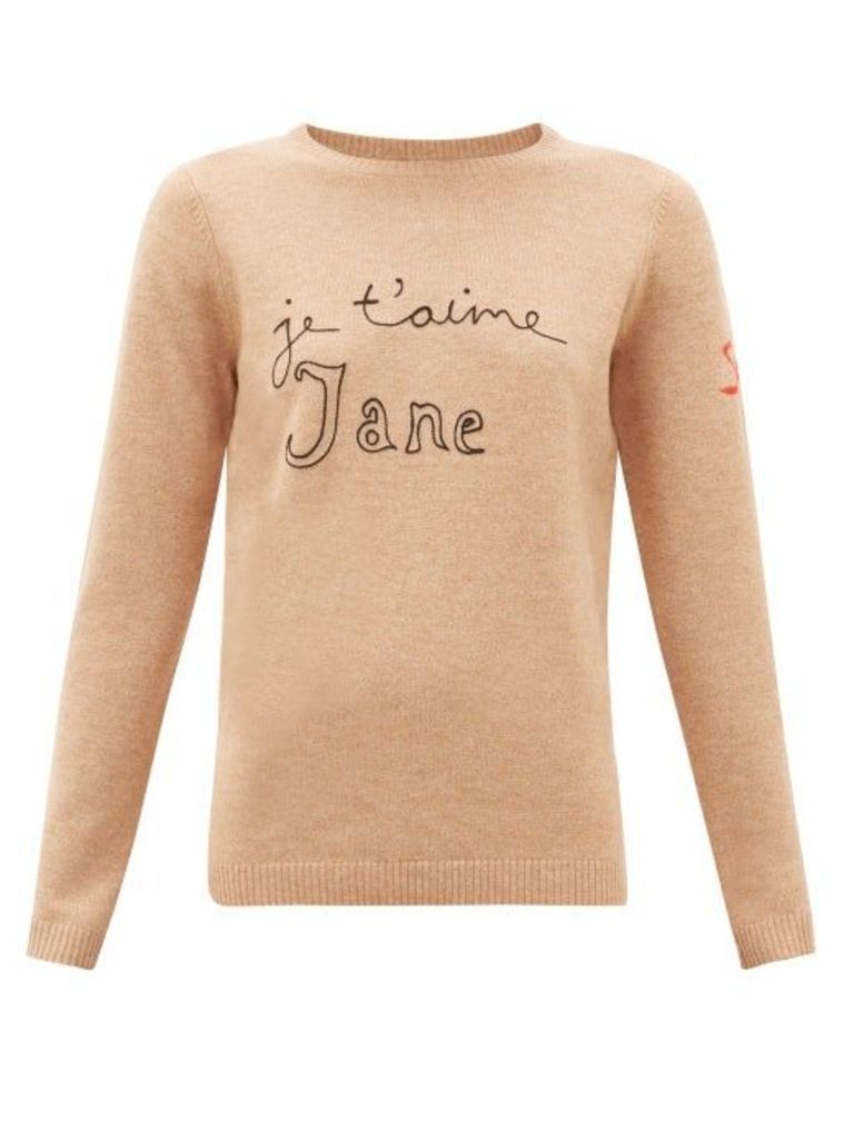 Bella Freud - Je T'aime Jane Wool-blend Sweater - Womens - Camel