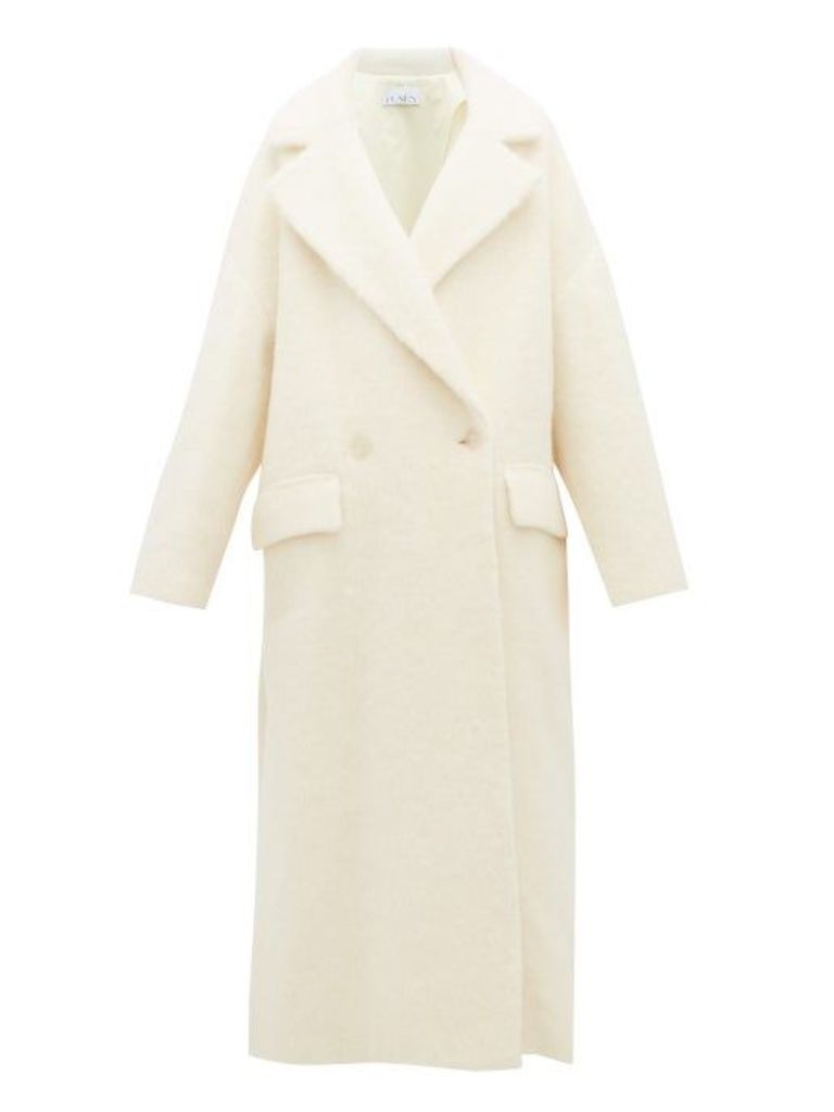 Raey - Double-breasted Wool-blend Blanket Coat - Womens - White
