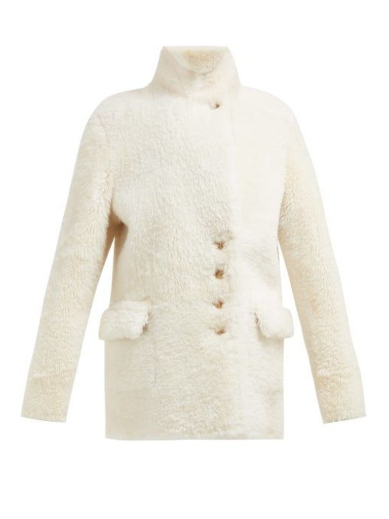 Joseph - Lyne Reversible Shearling Coat - Womens - Ivory