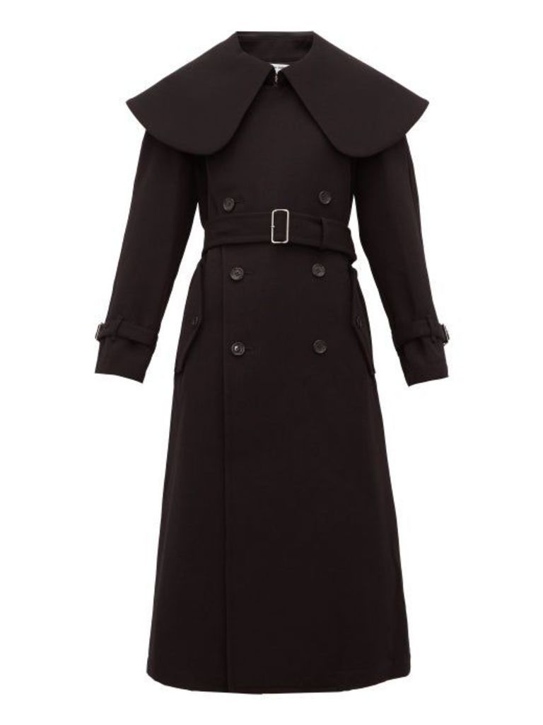 Comme Des Garçons Comme Des Garçons - Exaggerated Collar Wool-blend Coat - Womens - Black