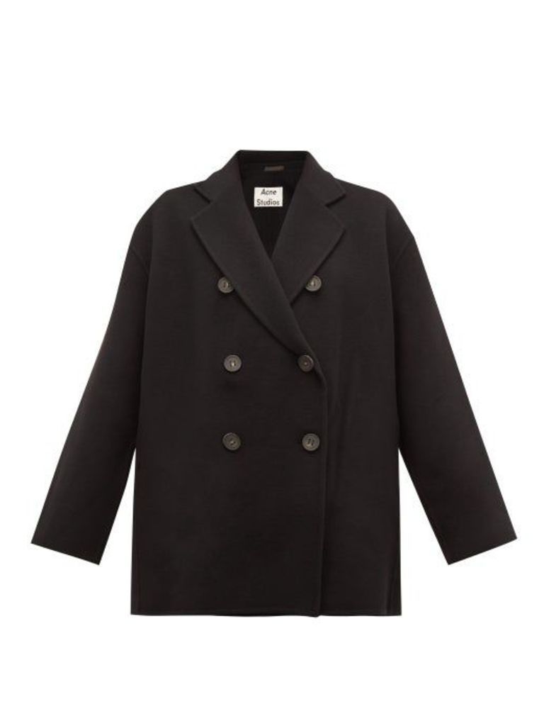 Acne Studios - Odine Double-breasted Wool Peacoat - Womens - Black