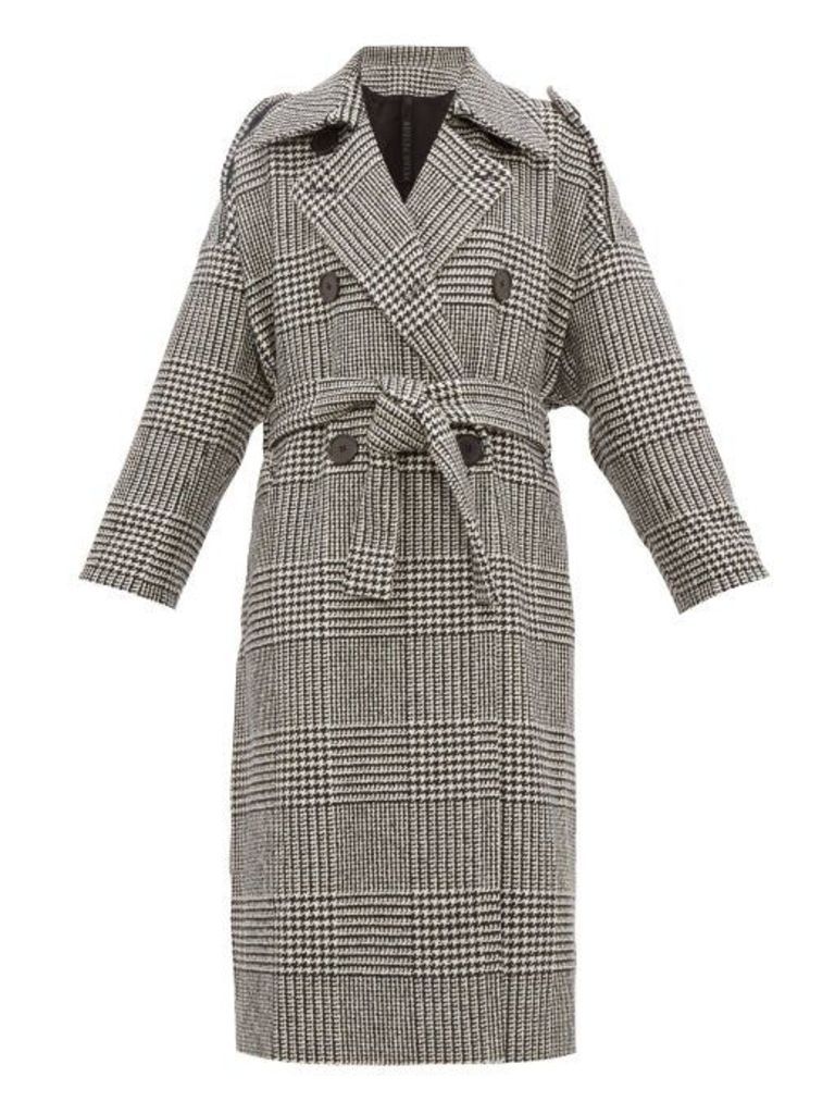 Petar Petrov - Mila Double-breasted Checked-wool Coat - Womens - Black White