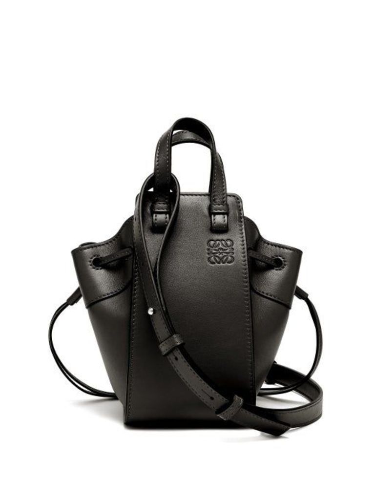 Loewe - Hammock Mini Leather Cross-body Bag - Womens - Black