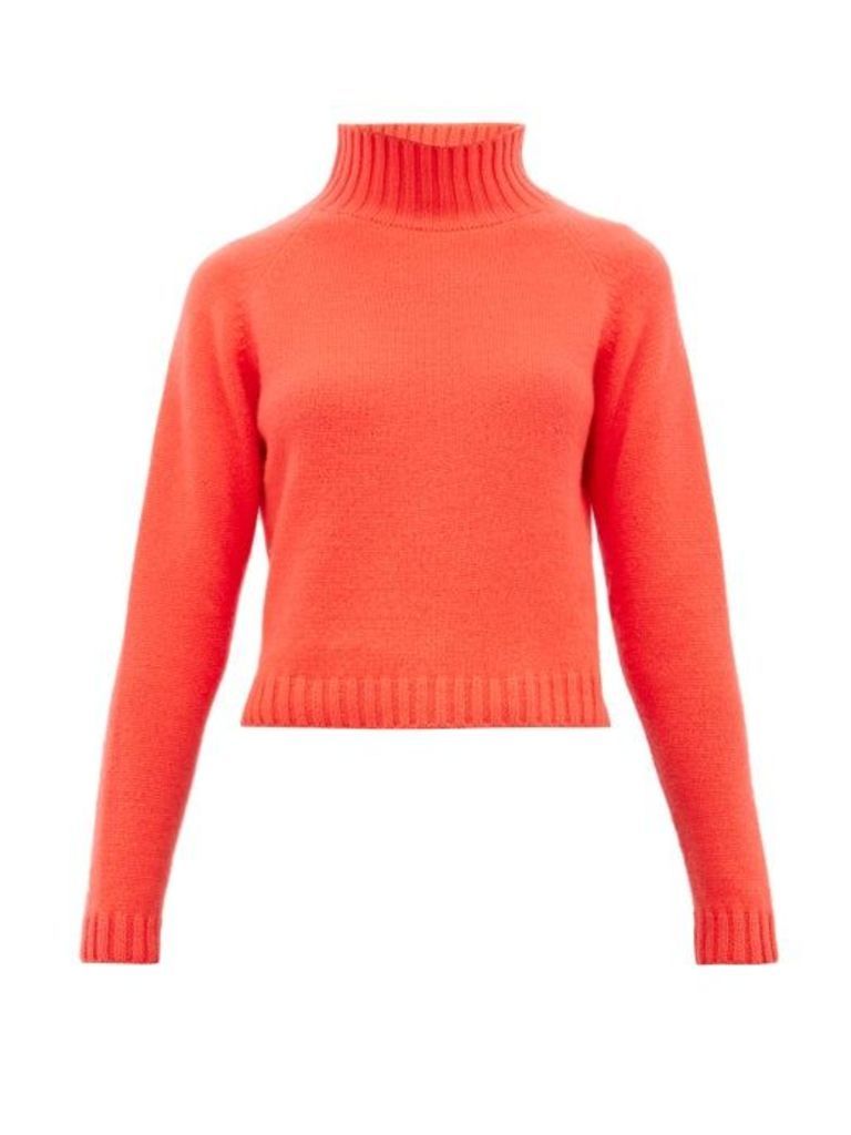 The Elder Statesman - Highland Cropped Cashmere Sweater - Womens - Red