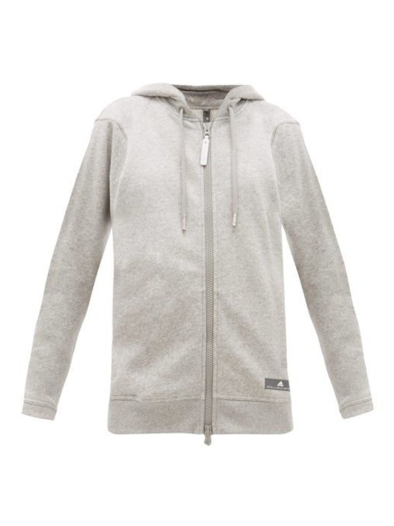 Adidas By Stella Mccartney - Performance Essentials Cotton-blend Sweatshirt - Womens - Grey