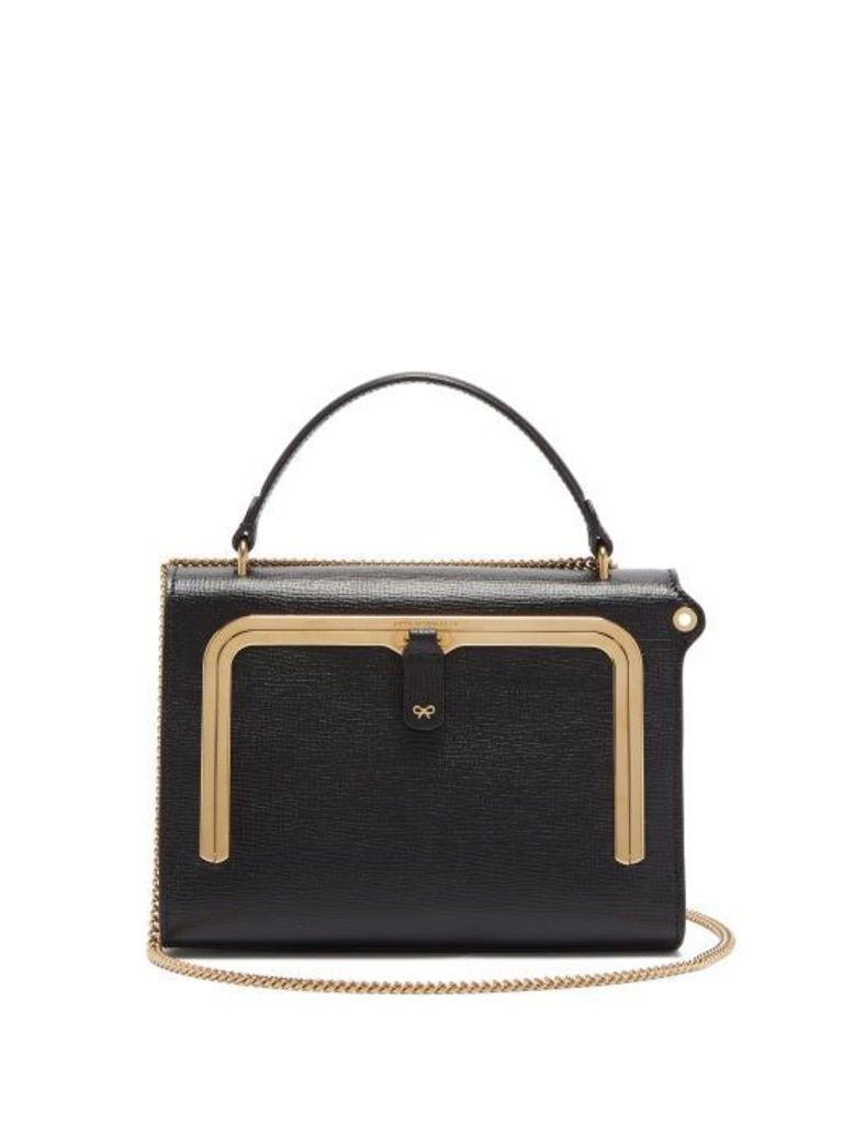 Anya Hindmarch - Postbox Small Grained-leather Cross-body Bag - Womens - Black