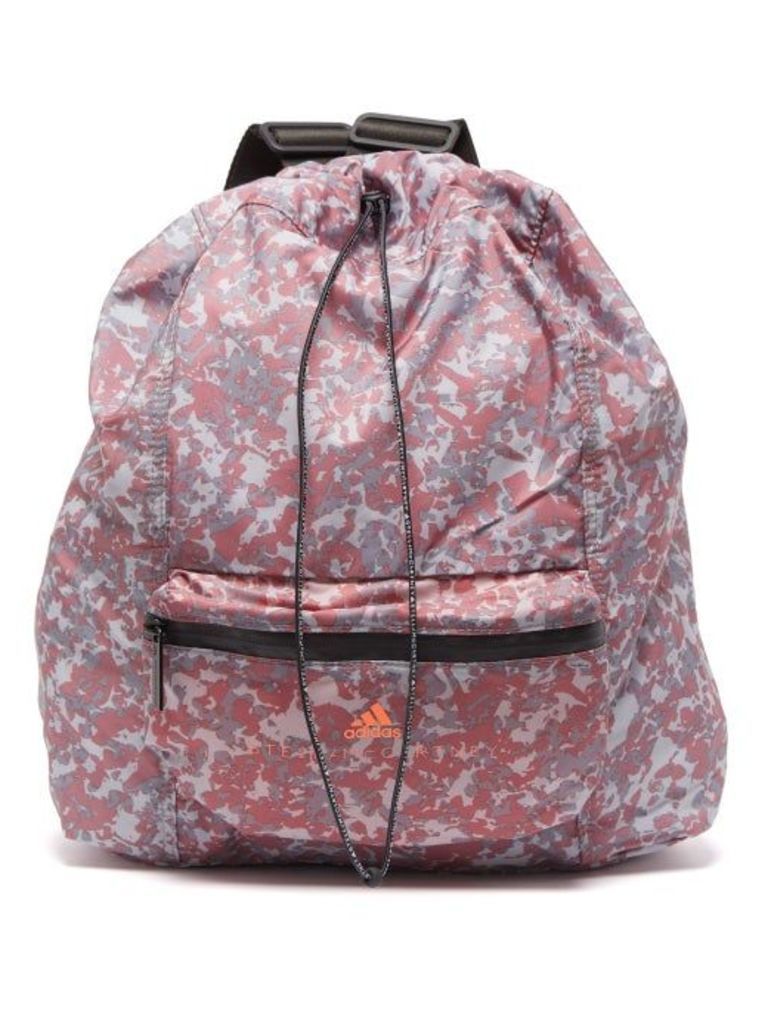 Adidas By Stella Mccartney - Gymsack Camouflage Shell Backpack - Womens - Pink Multi