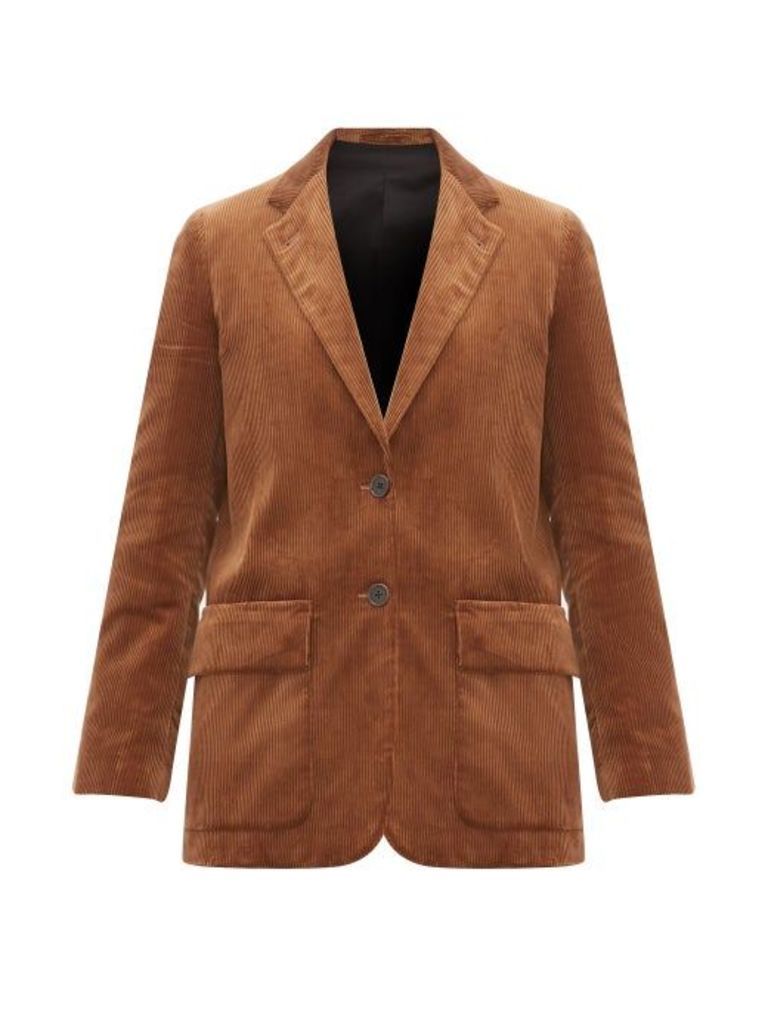 Margaret Howell - Single-breasted Cotton-corduroy Blazer - Womens - Brown