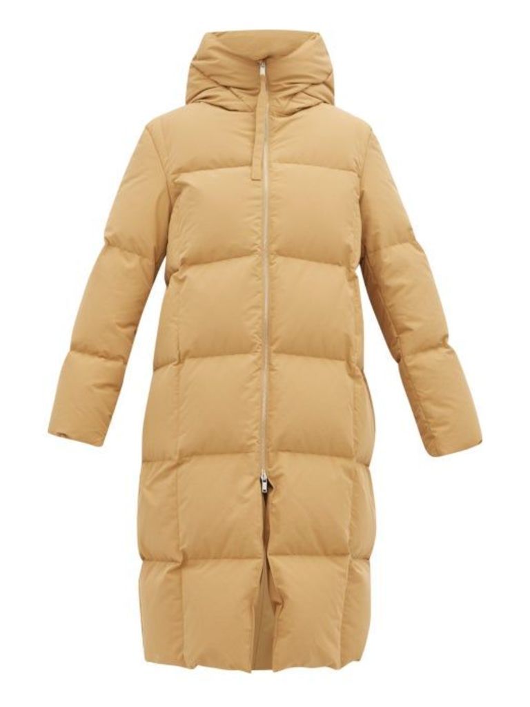 Jil Sander - City Hooded Padded Coat - Womens - Dark Beige