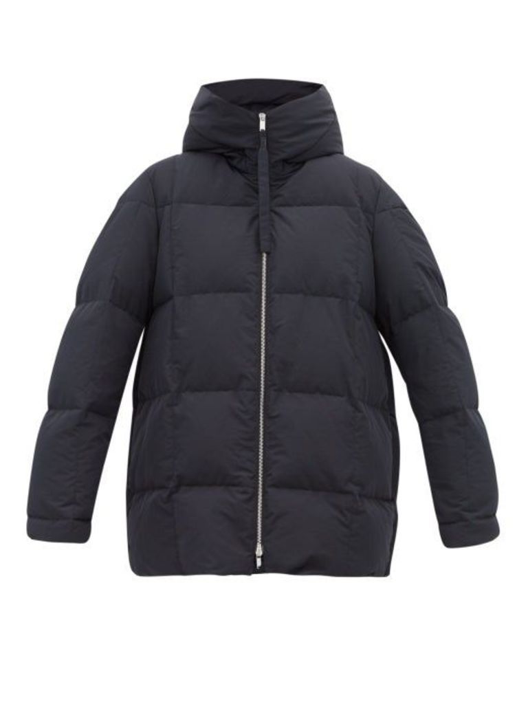 Jil Sander - City Quilted Down Hooded Coat - Womens - Navy