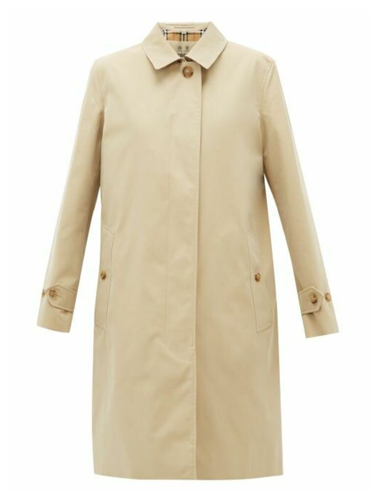 Burberry - Pimlico Check-lined Cotton Raincoat - Womens - Beige