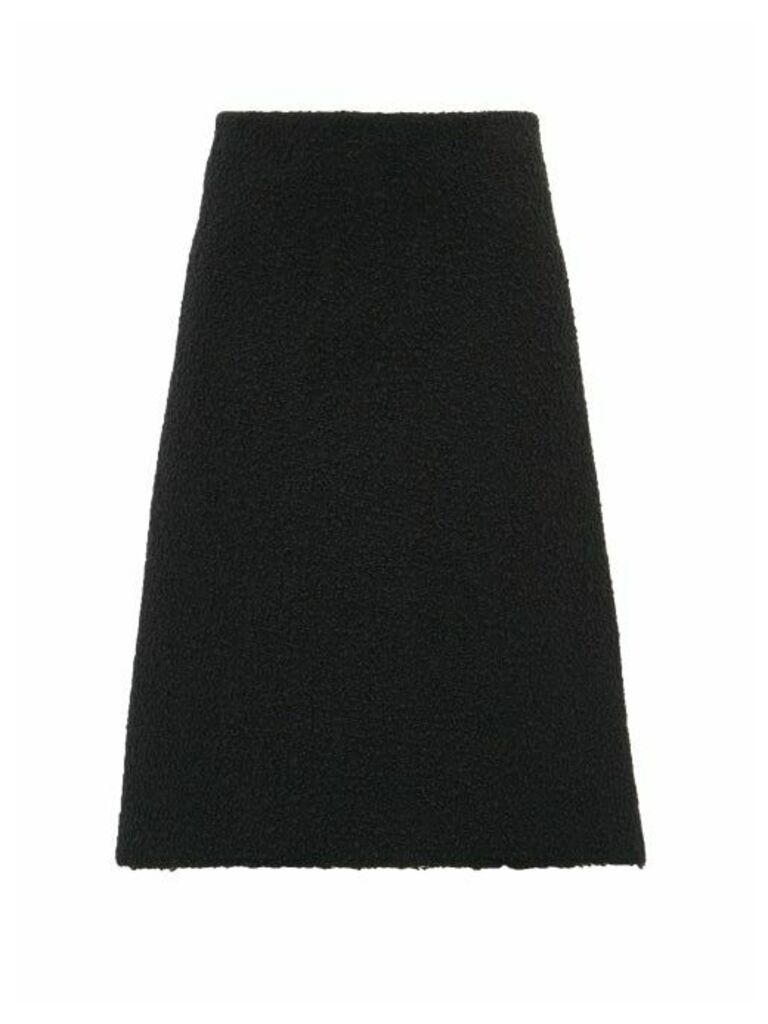 Bottega Veneta - A-line Bouclé Skirt - Womens - Black