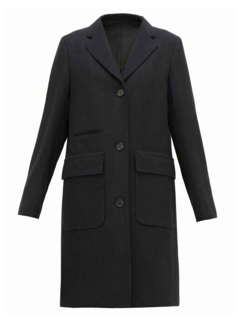 Margaret Howell - Soft City Single-breasted Wool Coat - Womens - Navy