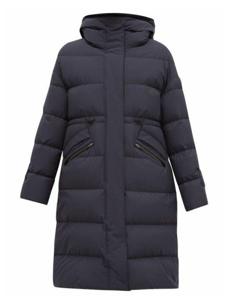 Herno - Quilted Down-filled Hooded Coat - Womens - Navy