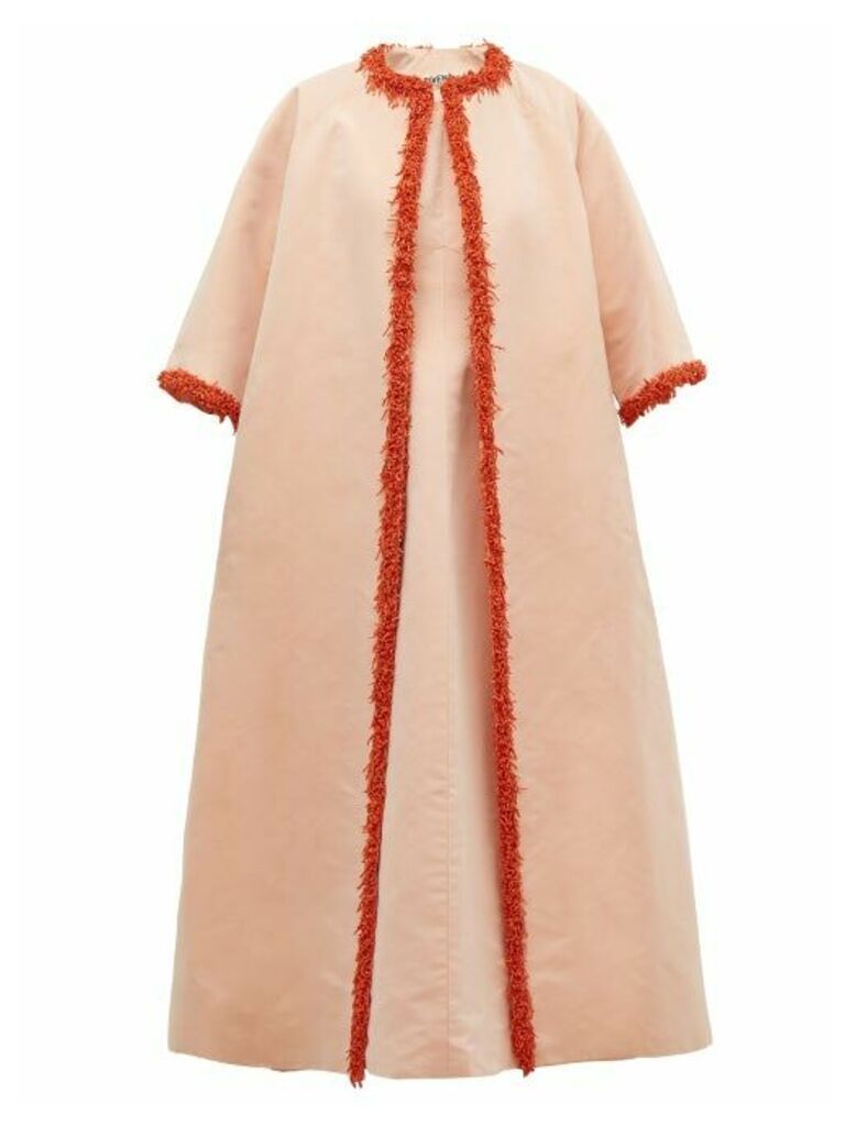 William Vintage - Givenchy 1963 Coral Trimmed Faille Coat And Gown - Womens - Pink