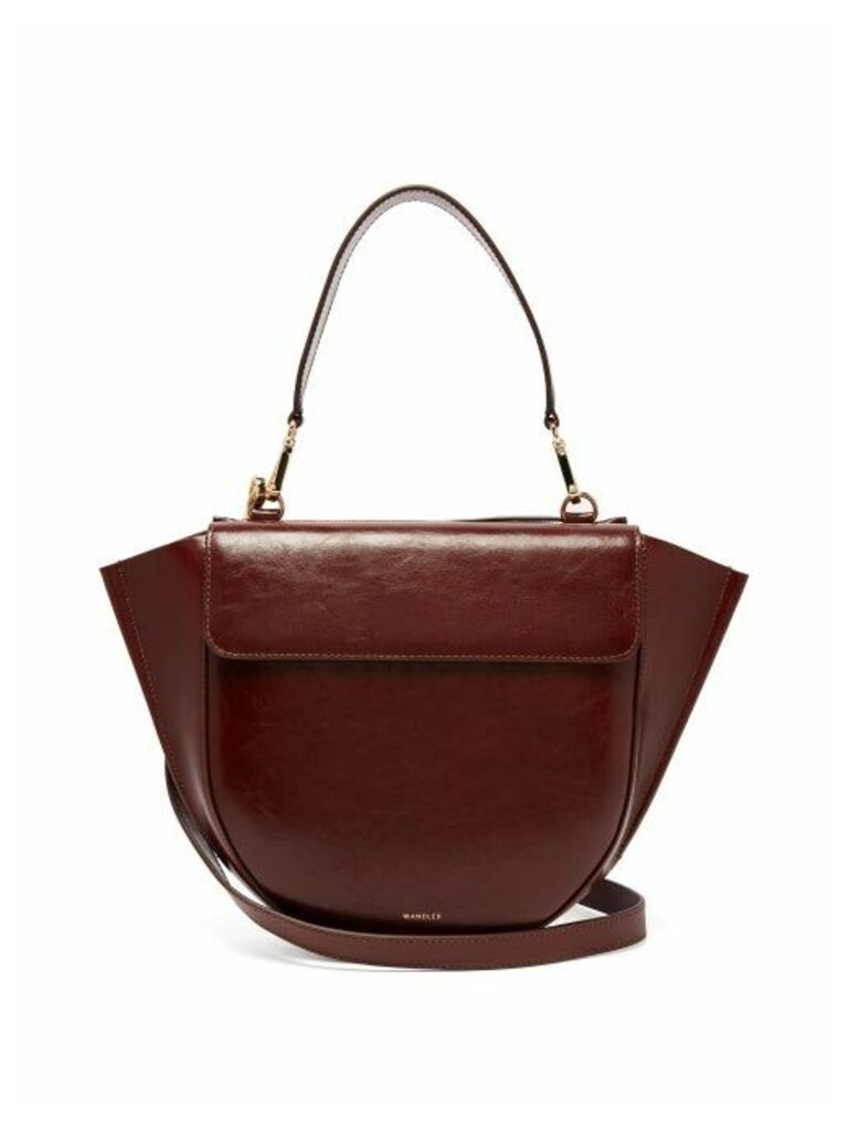 Wandler - Hortensia Medium Leather Shoulder Bag - Womens - Burgundy