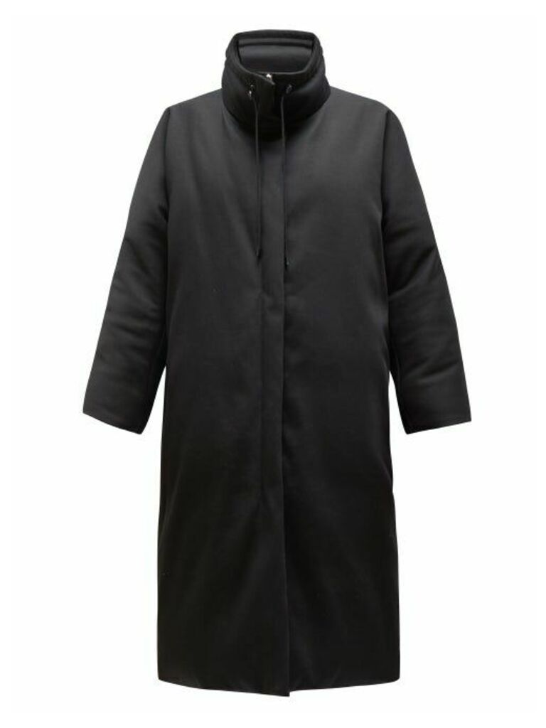 The Row - Reka High-neck Down-filled Cotton Coat - Womens - Black