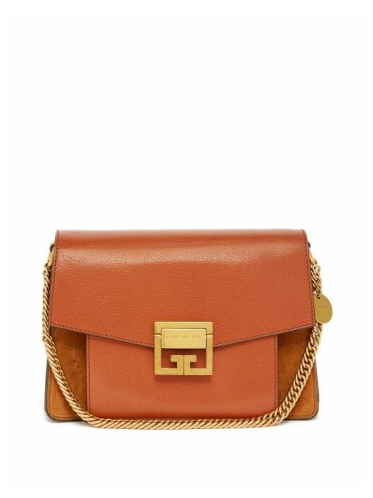 Givenchy - Gv3 Mini Suede And Leather Cross-body Bag - Womens - Tan