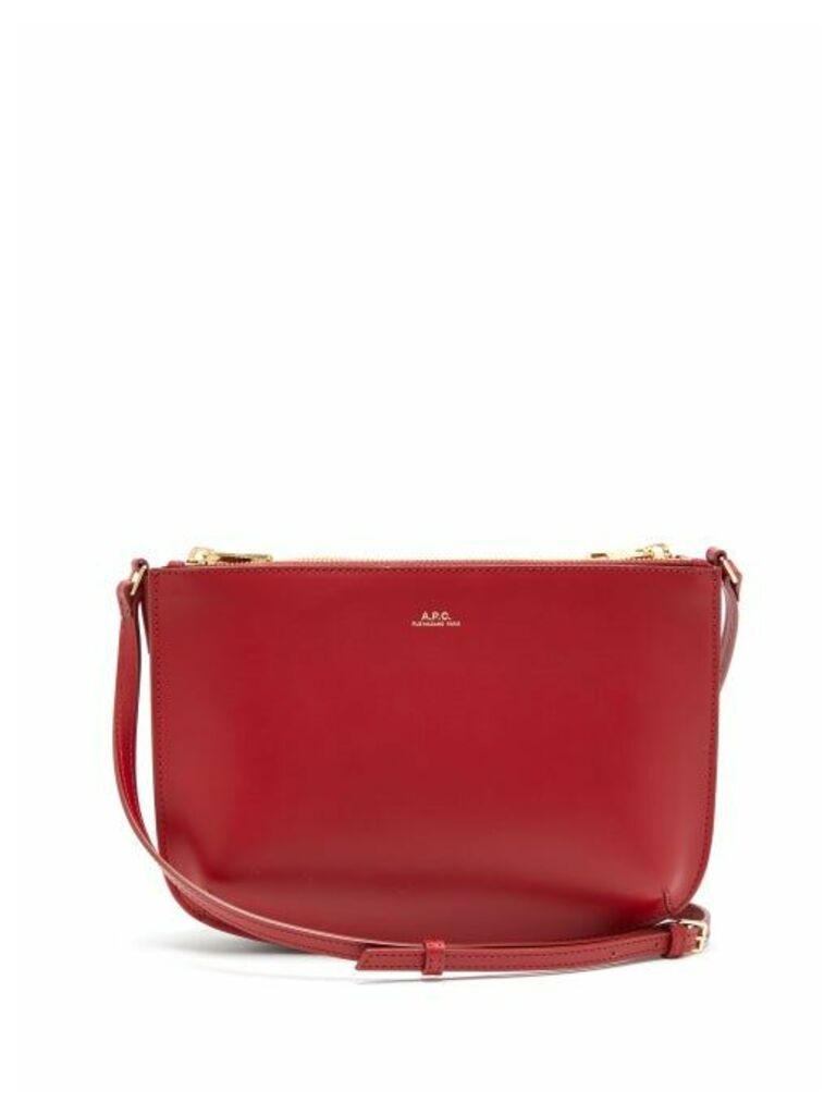 A.p.c. - Sarah Leather Cross-body Bag - Womens - Red