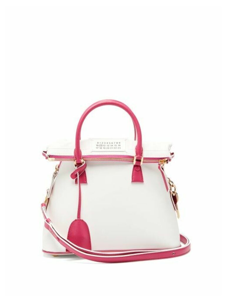 Maison Margiela - 5ac Uv Small Leather Bag - Womens - Pink Multi
