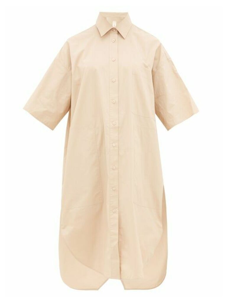 Lee Mathews - Workroom Cotton-poplin Shirt Dress - Womens - Beige