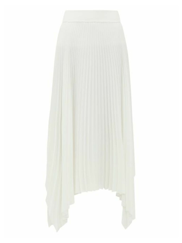 Joseph - Ade Handkerchief-hem Pleated Skirt - Womens - Ivory
