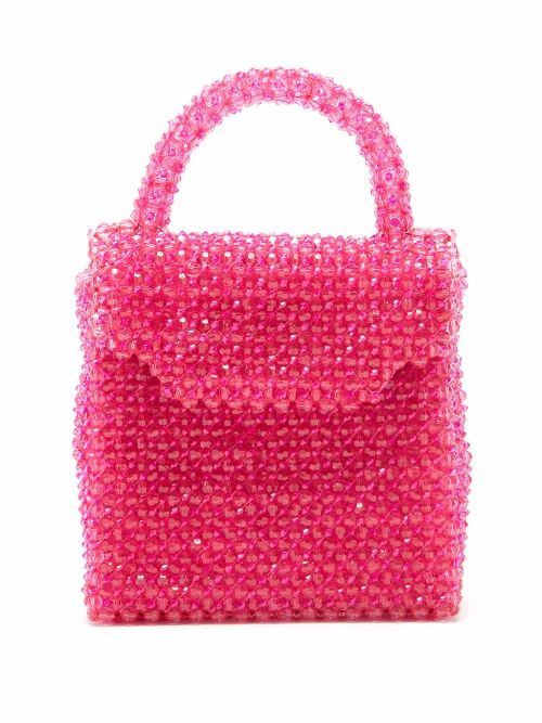 Shrimps - Archie Beaded Handbag - Womens - Pink