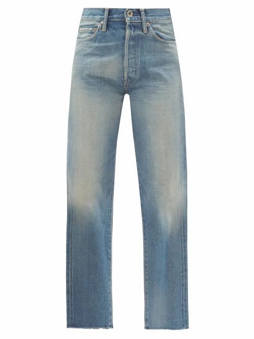 Chimala - Cropped-cuff Straight-leg Denim Jeans - Womens - Light Denim