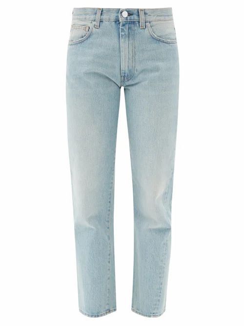 Totême - Original Cropped Straight-leg Jeans - Womens - Light Blue