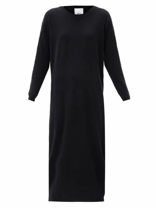 Allude - Cashmere Longline Dress - Womens - Black